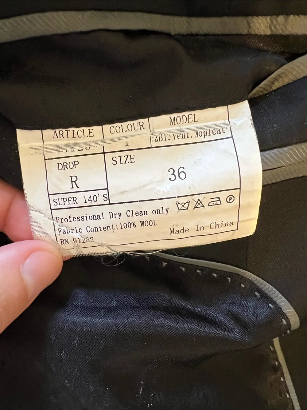 Classic Men's Black Pinstripe Suit